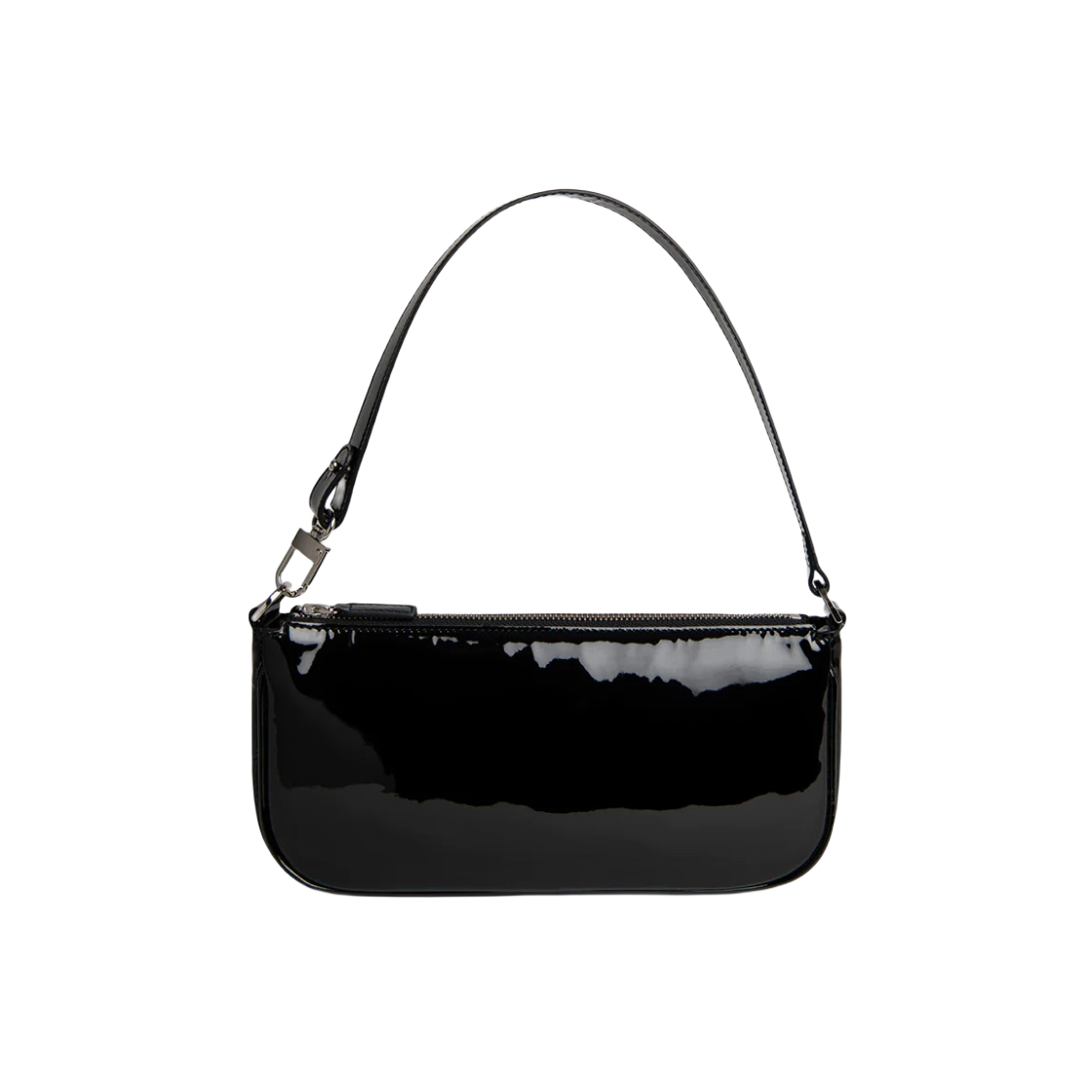 (W) 바이파 페이턴트 레더 레이첼 블랙((W) By Far Patent Leather Rachel Black)