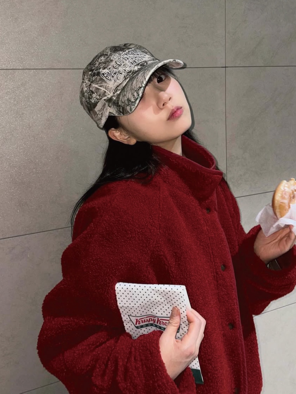 [KREAM 단독] ersco Original Logo Cap Realtree 착용 스타일 - 1