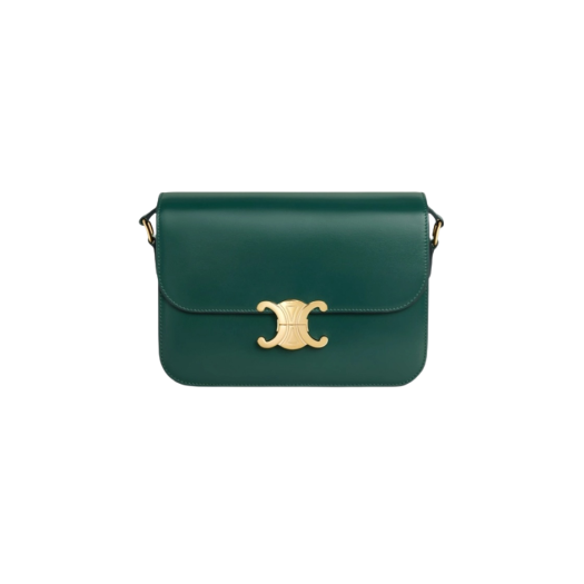 Celine Classique Triomphe Bag in Shiny Calfskin Amazone