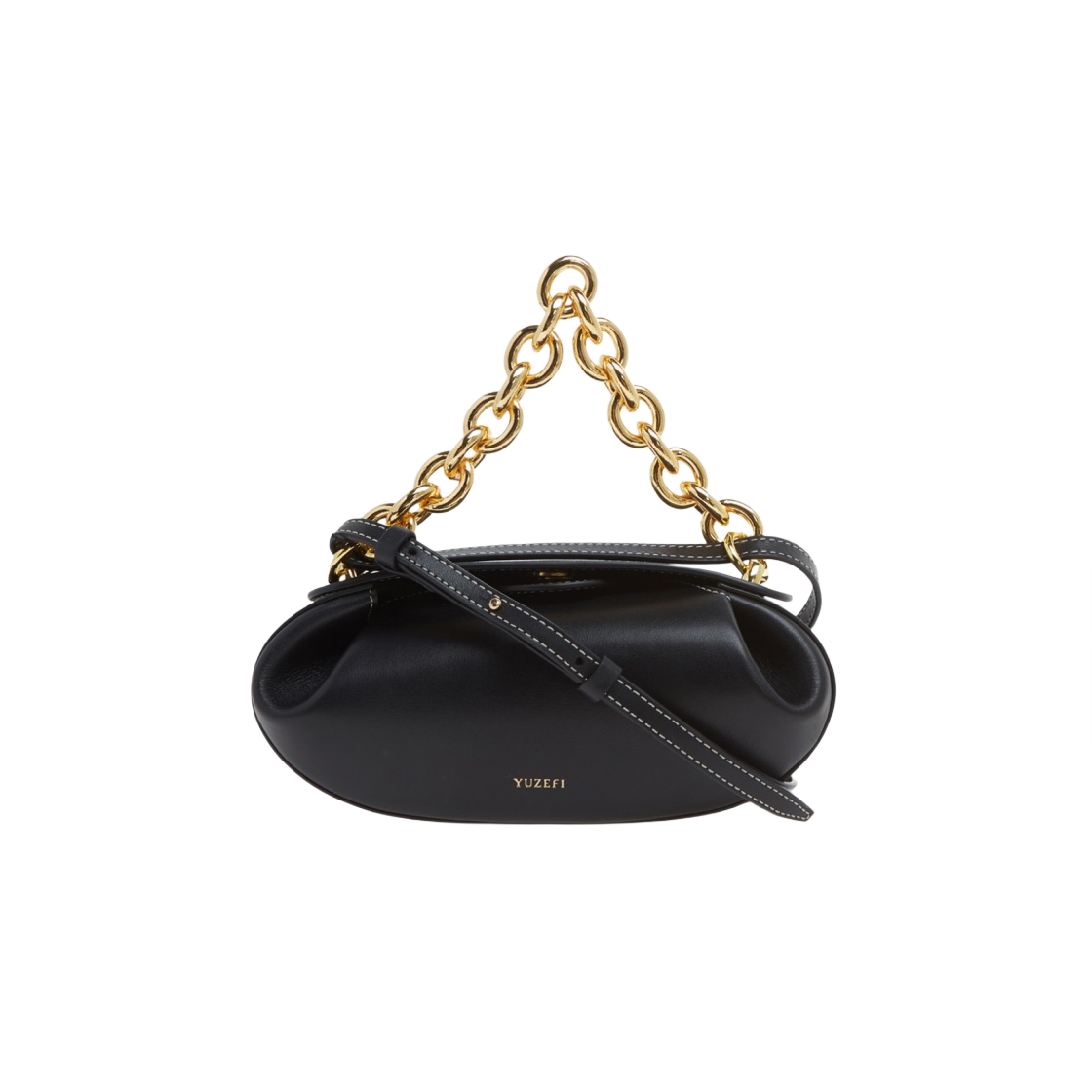 YUZCO-HB-DR2-00 Yuzefi Dinner Roll Shoulder Bag Black