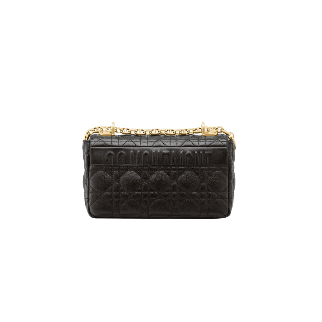 M9241UWHC-M900 Dior Small Caro Bag Supple Cannage Calfskin Black - #4