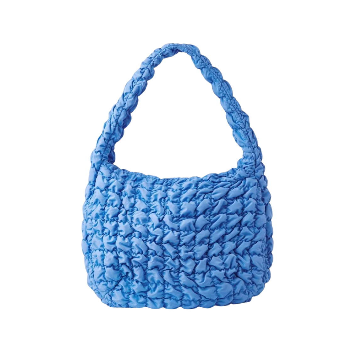 0916460004 COS Quilted Oversized Shoulder Bag Blue - 대표 이미지 #1