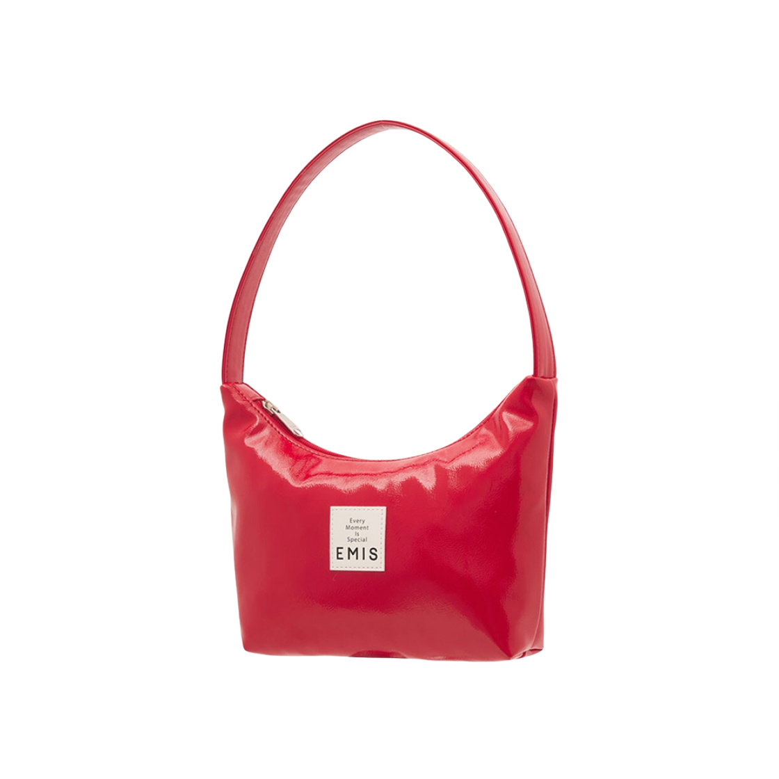 ★EMIS★ NEW ENAMEL HOBO BAGBROWN m1037_1334215 이미스 뉴 에나멜 호보백 레드 | Emis | KREAM