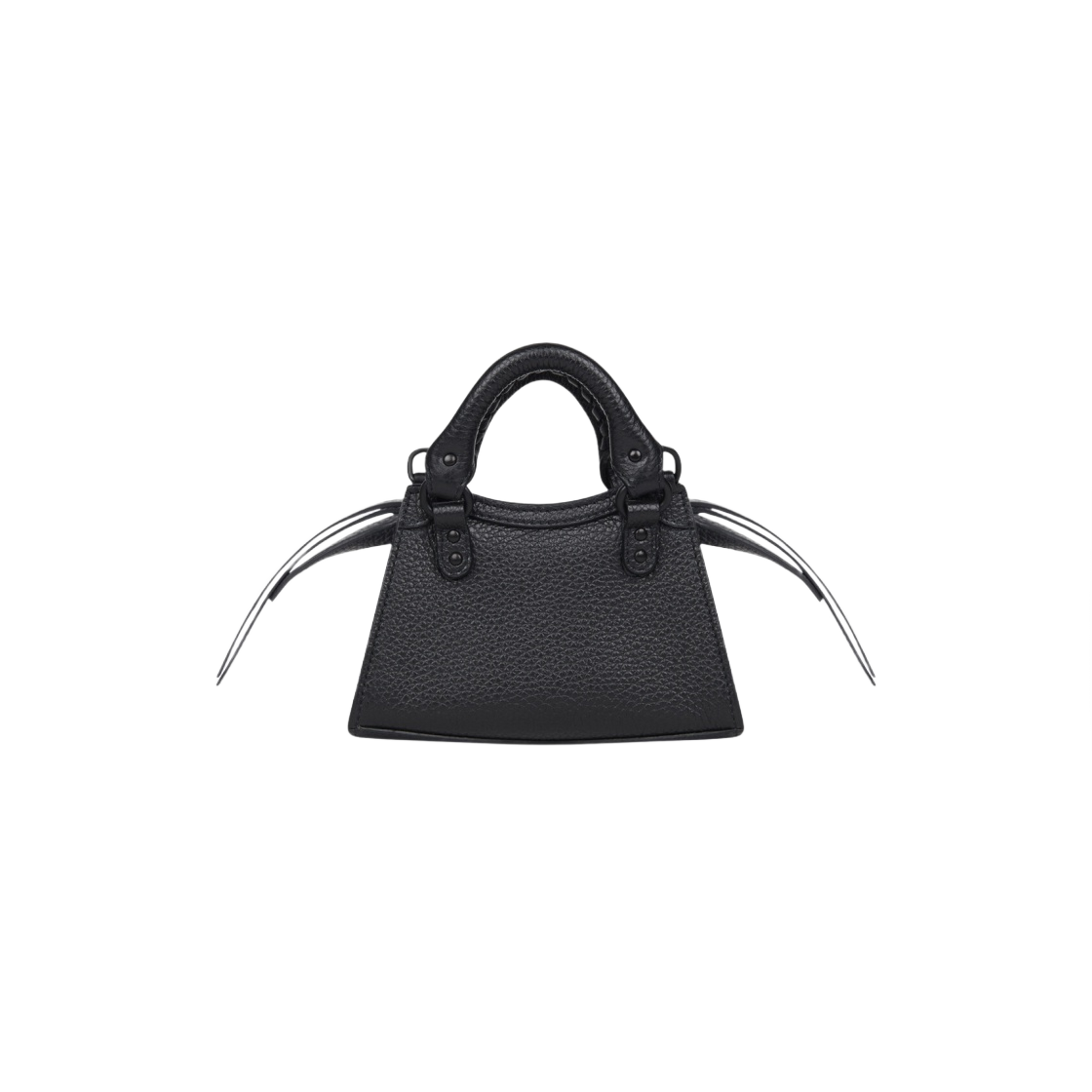 발렌시아가 그레인드 카프스킨 네오 클래식 슈퍼 나노 핸드백 블랙(Balenciaga Grained Calfskin Neo Classic Super Nano Handbag Black) - 3