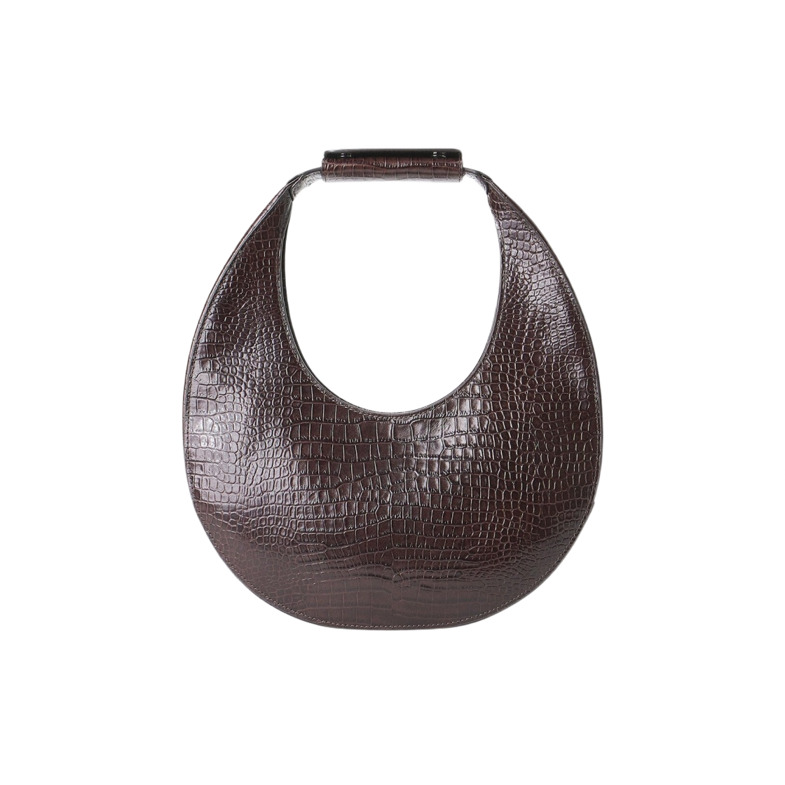 스타우드 크록 엠보스드 문 백 에스프레소(Staud Croc Embossed Moon Bag Espresso)