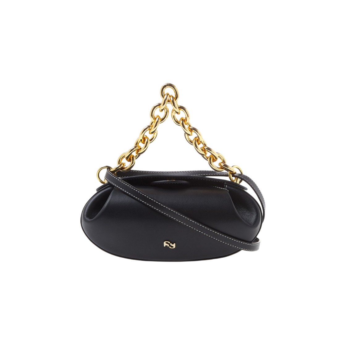 YUZRS22-HB-DR2-00 Yuzefi Dinner Roll Shoulder Bag Black