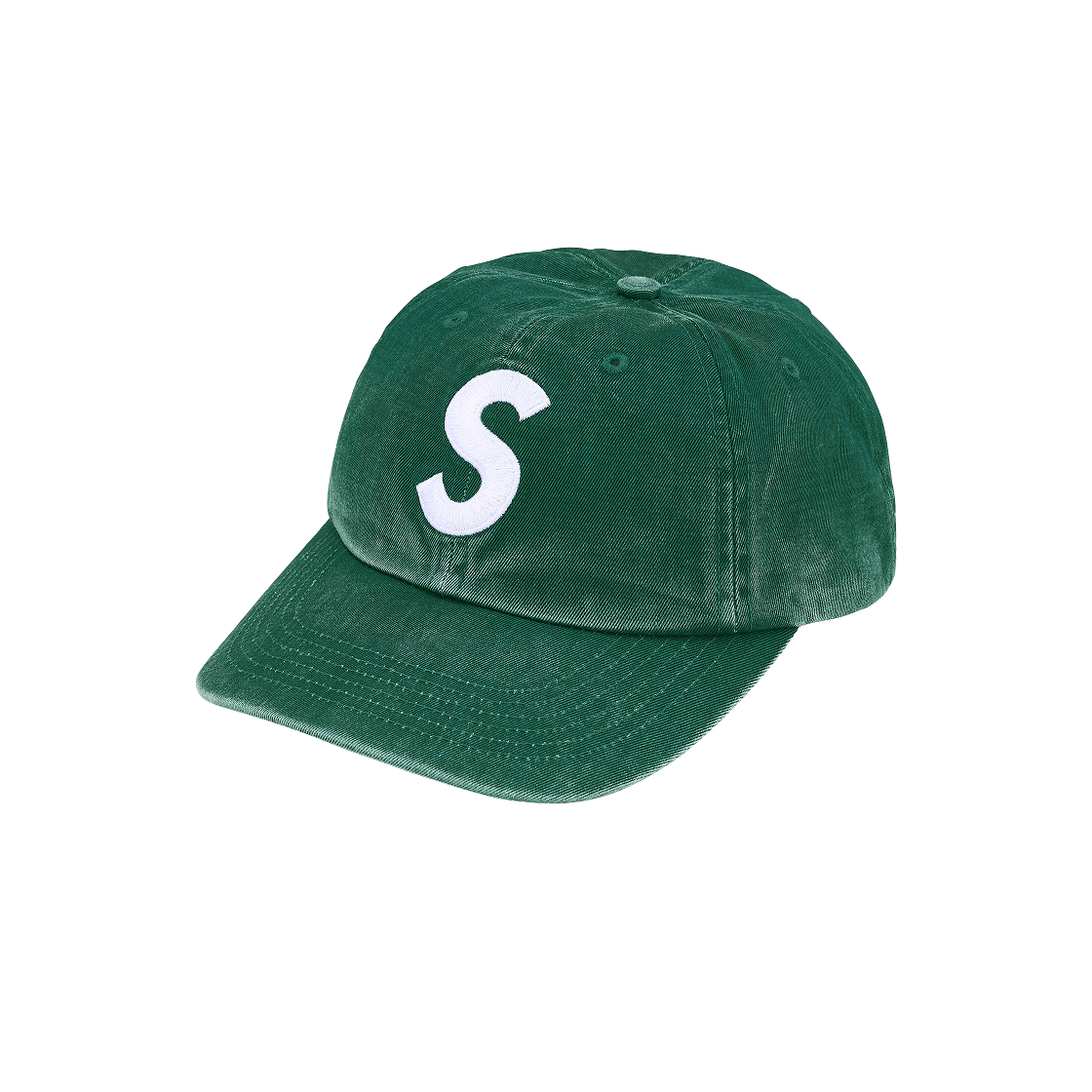 - Supreme Pigment Coated S Logo 6-Panel Dark Green - 25SS - 대표 이미지 #1