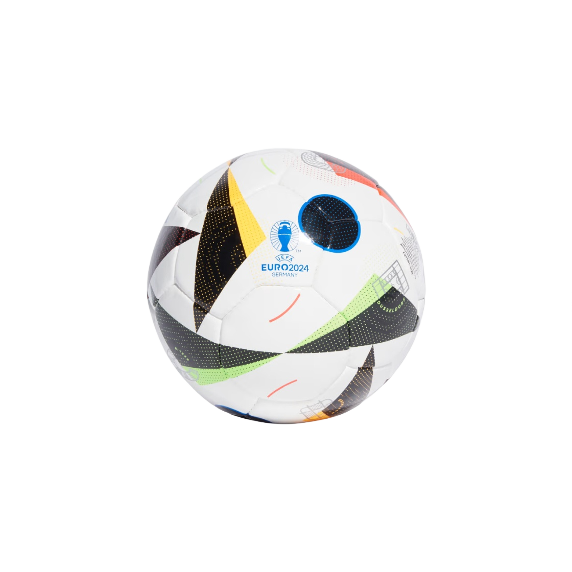 아디다스 유로 24 프로 살라 풋볼 화이트 블랙 글로우 블루(Adidas Euro 24 Pro Sala Football White Black Glow Blue)