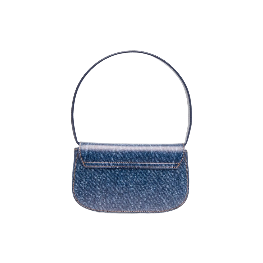 디젤 1DR 아이코닉 숄더백 인 데님 프린터 레더 블루(Diesel 1DR Iconic Shoulder Bag in Denim Print Leather Blue) - 2