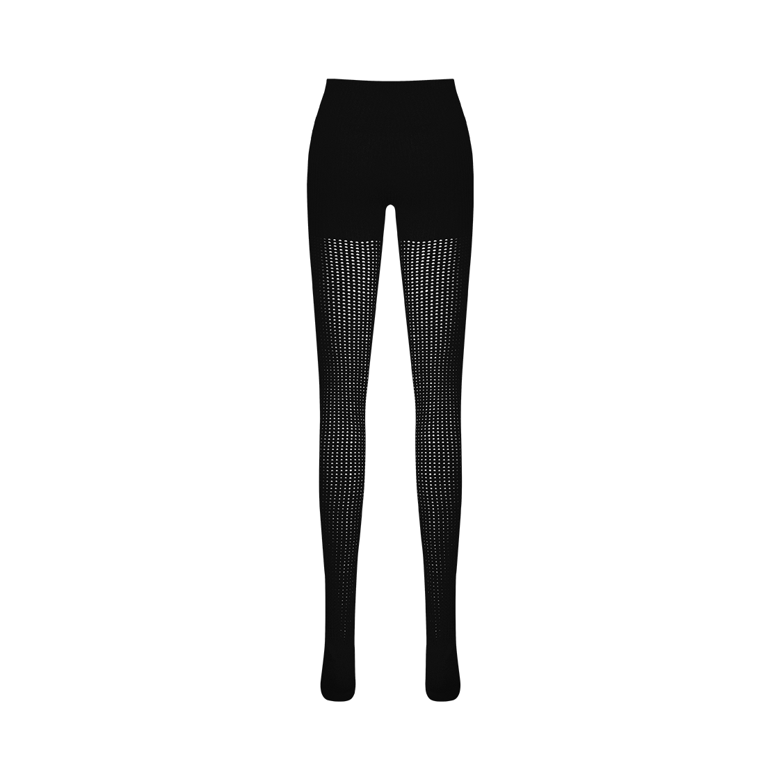 쥬키프 비스코스 레이스 스타킹 블랙(Juukiff Punch Hole Stocking In Mixed Viscose Black) - 2