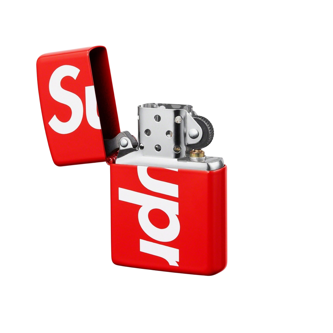 슈프림 로고 지포 레드(Supreme Logo Zippo Red)