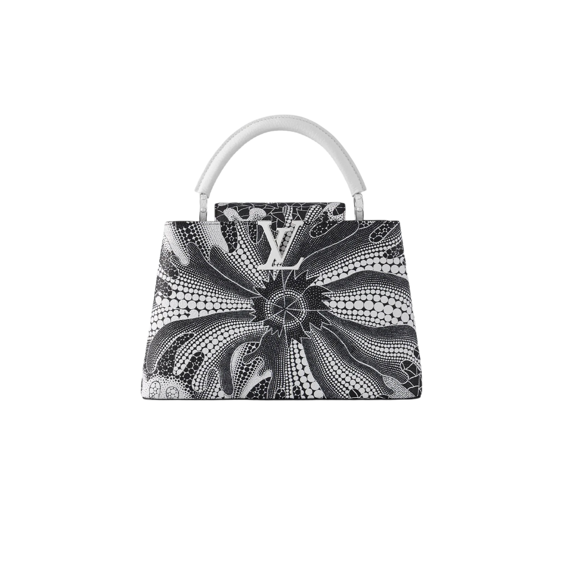 루이비통 x 야요이 쿠사마 카퓌신 MM 블랙 화이트(Louis Vuitton x YK Capucines MM Black White) - 1