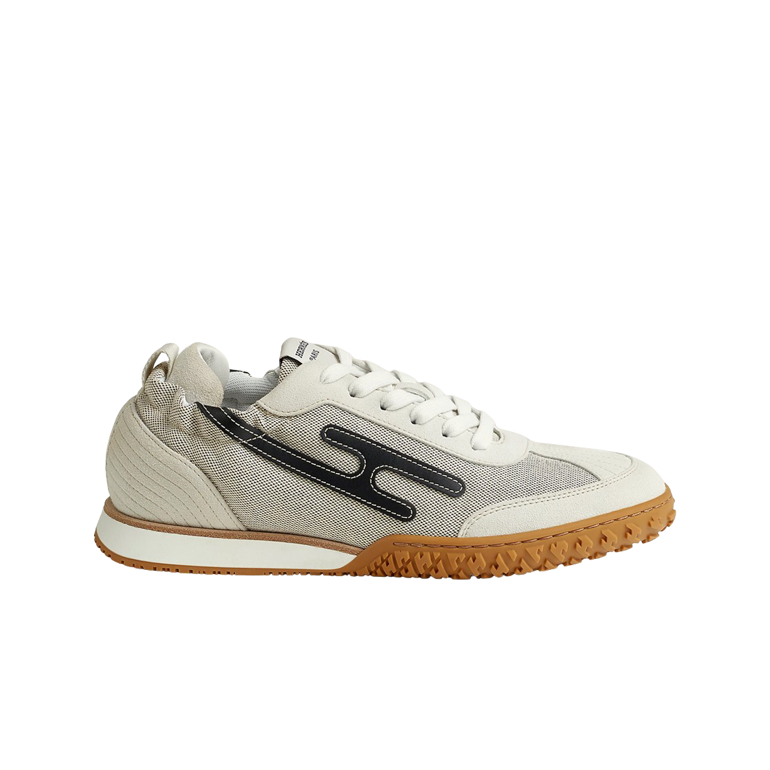 (W) 에르메스 제트 스니커즈 H 캔버스 스웨이드 고트스킨 카프스킨 & 멀티꼴로르 프루누아((W) Hermes Jet Sneakers H Canvas Suede Goatskin Calfskin & Multicolore Prunoir) - 1