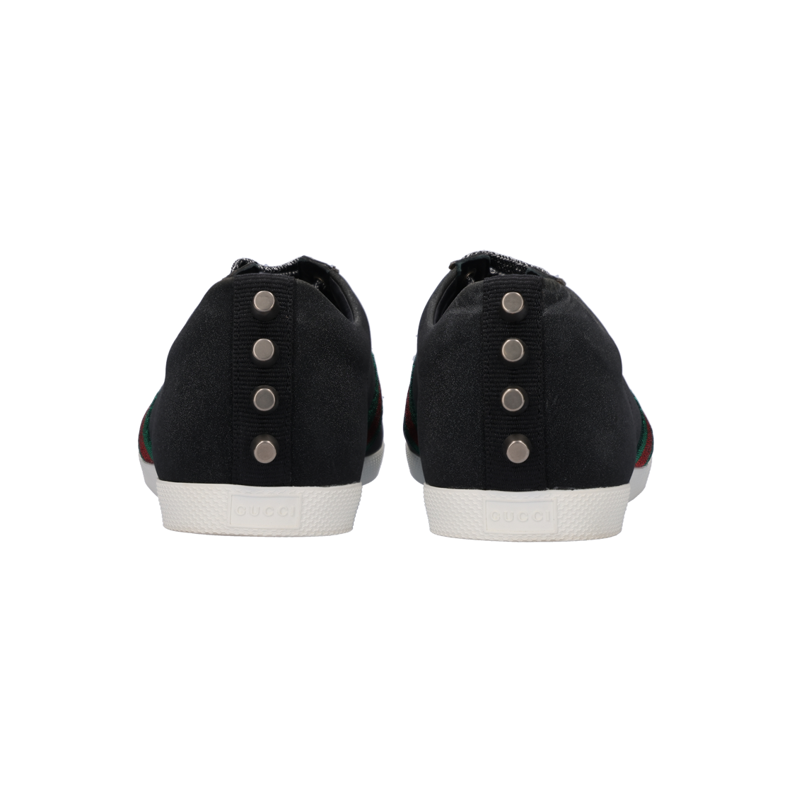 419712 [B등급] Gucci Vintage Bambi Glitter Sneakers Black 8.5 - #3