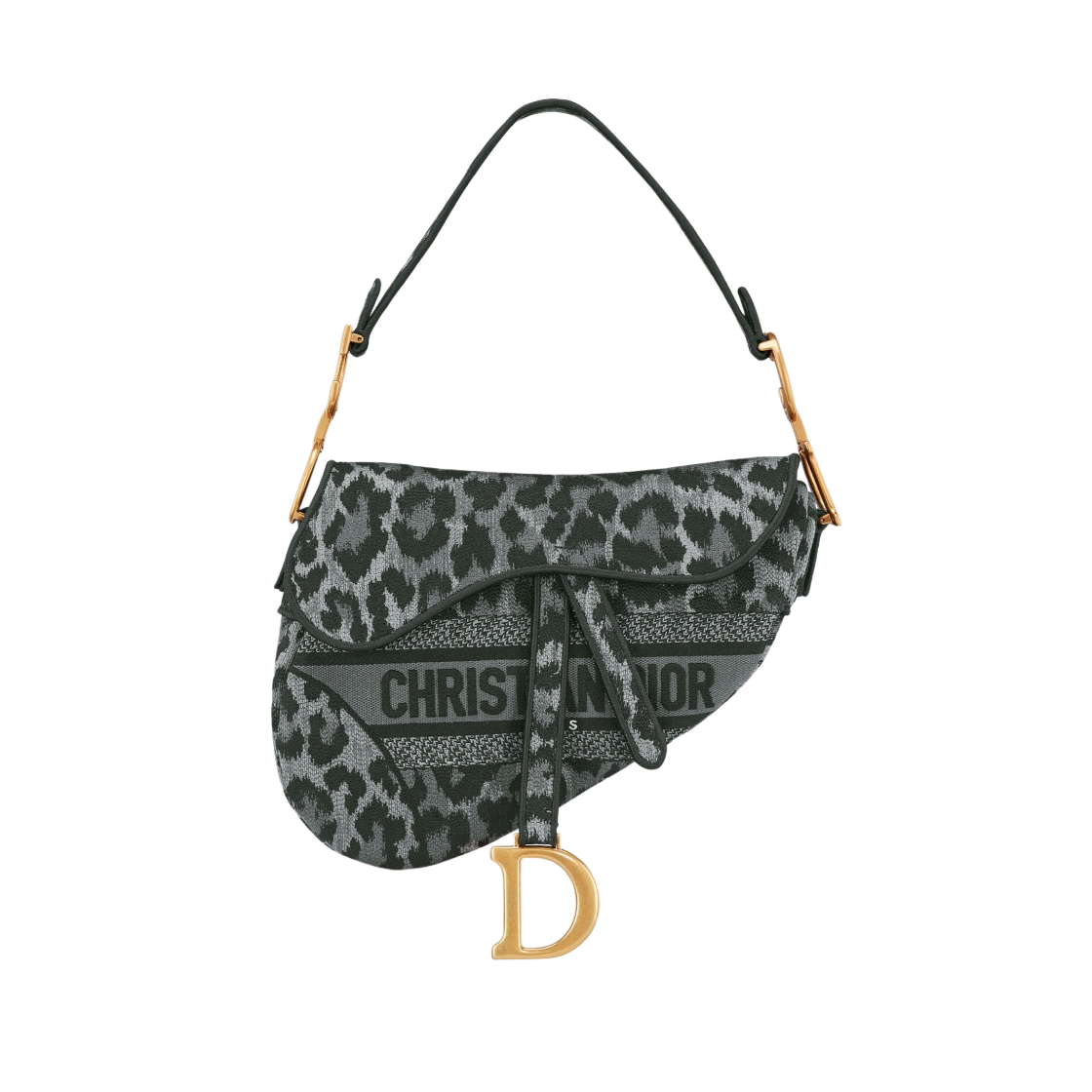 디올 새들백 미짜 자수 그레이(Dior Saddle Bag Mizza Embroidery Gray) - 1