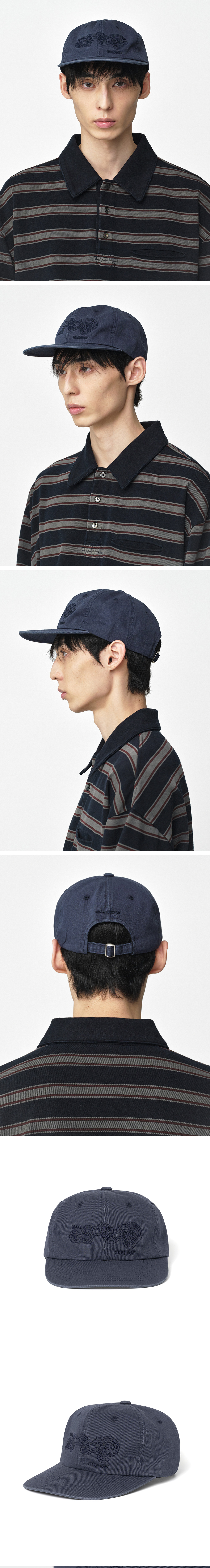 ●MILLO ARCHIVE● Isoline Flat Cap Deep Navy ML509DNA MILLO ARCHIVE Isoline Flat Cap - Black | International Store