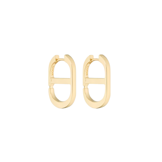 (W) Dior 30 Montaigne Earrings Gold Finish Brass