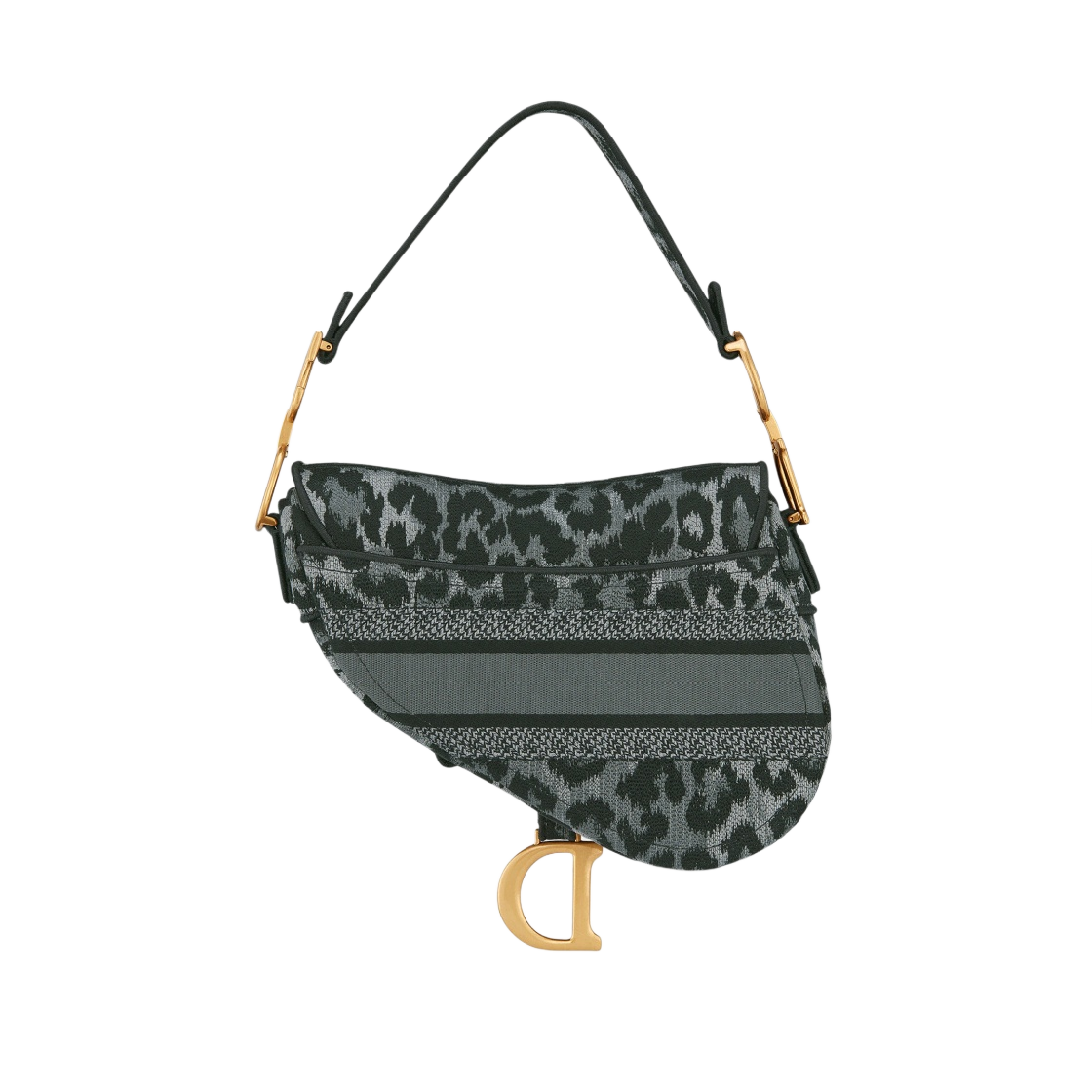 디올 새들백 미짜 자수 그레이(Dior Saddle Bag Mizza Embroidery Gray) - 3