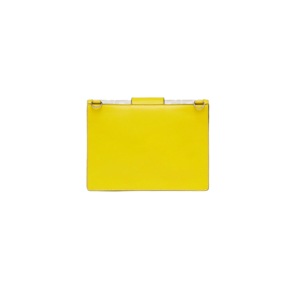 7VA524A9P6F1GMB Fendi Leather Flat Baguette Bag Yellow - #4