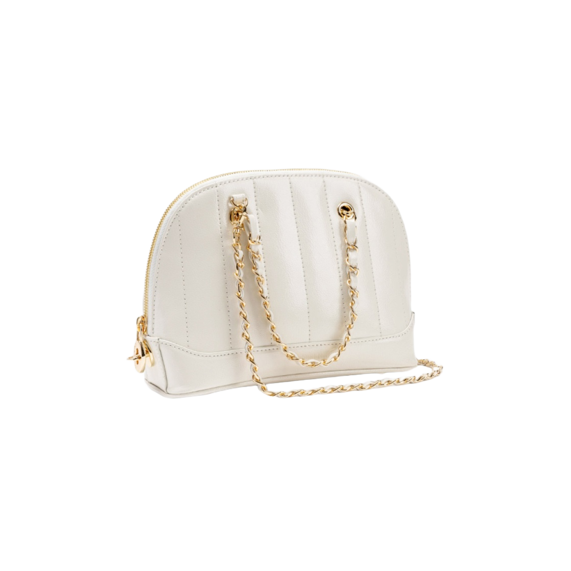 - Cardinal Red Lovel Bag White Gold