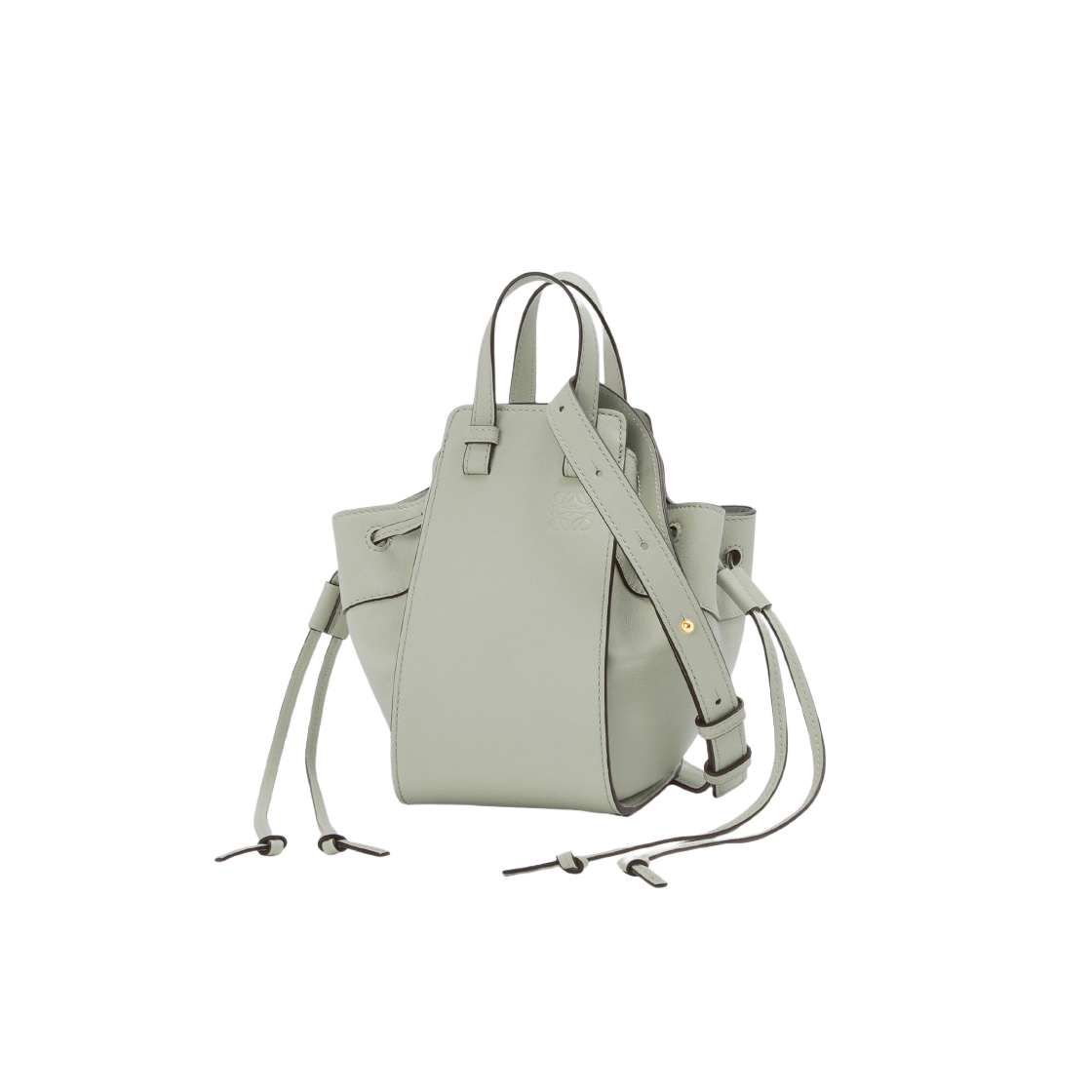 로에베 미니 해먹 드로우스트링백 클래식 카프스킨 애쉬 그레이(Loewe Mini Hammock Drawstring Bag in Classic Calfskin Ash Grey) - 2