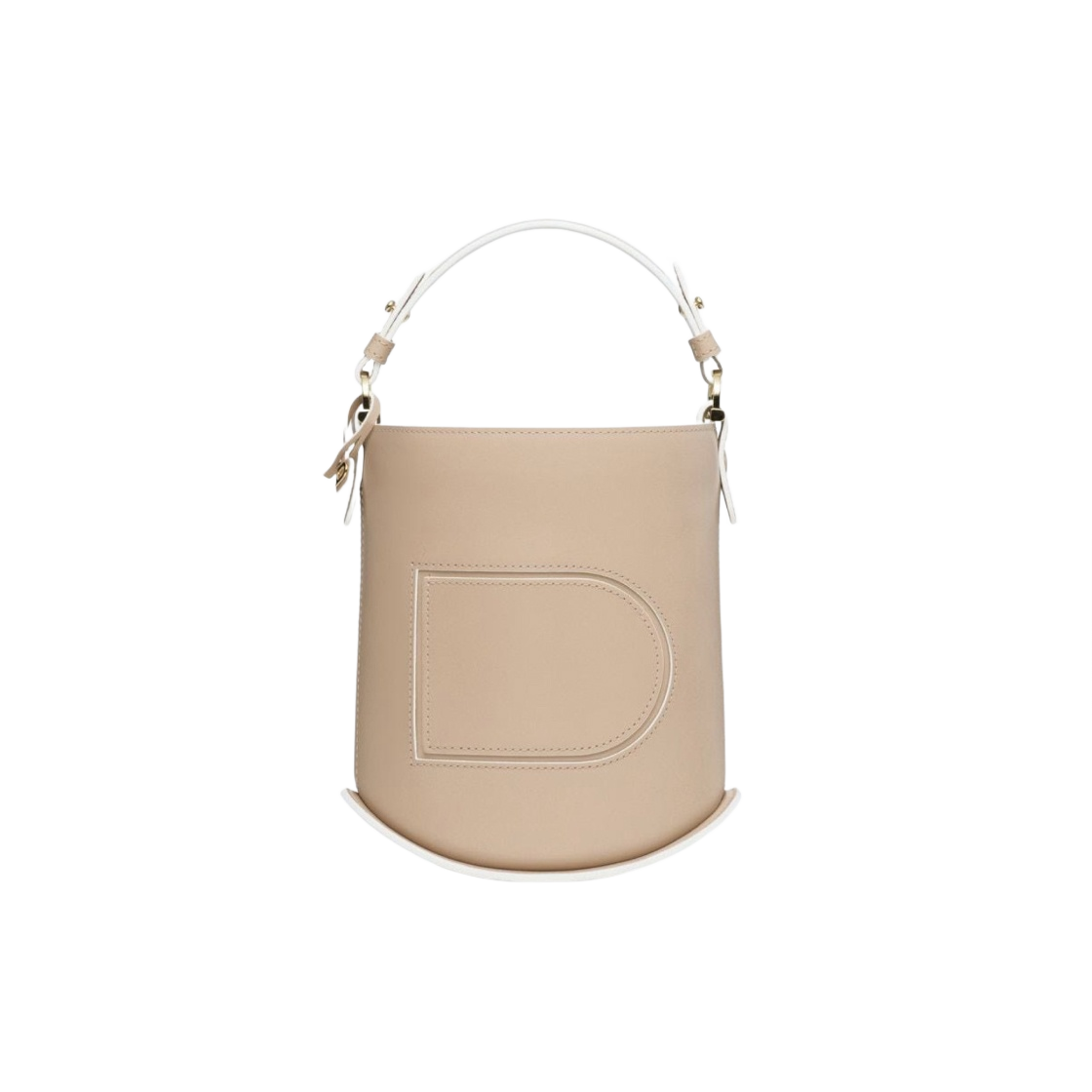 델보 팽 미니 버킷 박스 카프 샌드 옵틱 화이트(Delvaux Pin Mini Bucket Box Calf Sand Optic White) - 1