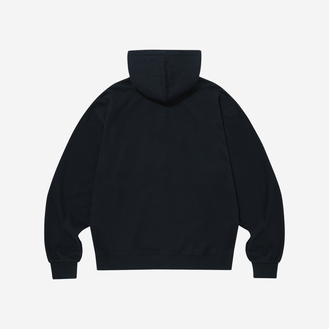★WOOALONG★Signature velour slim hood zip-up★ Signature hood zip-up - BLACK - 우알롱(WOOALONG)