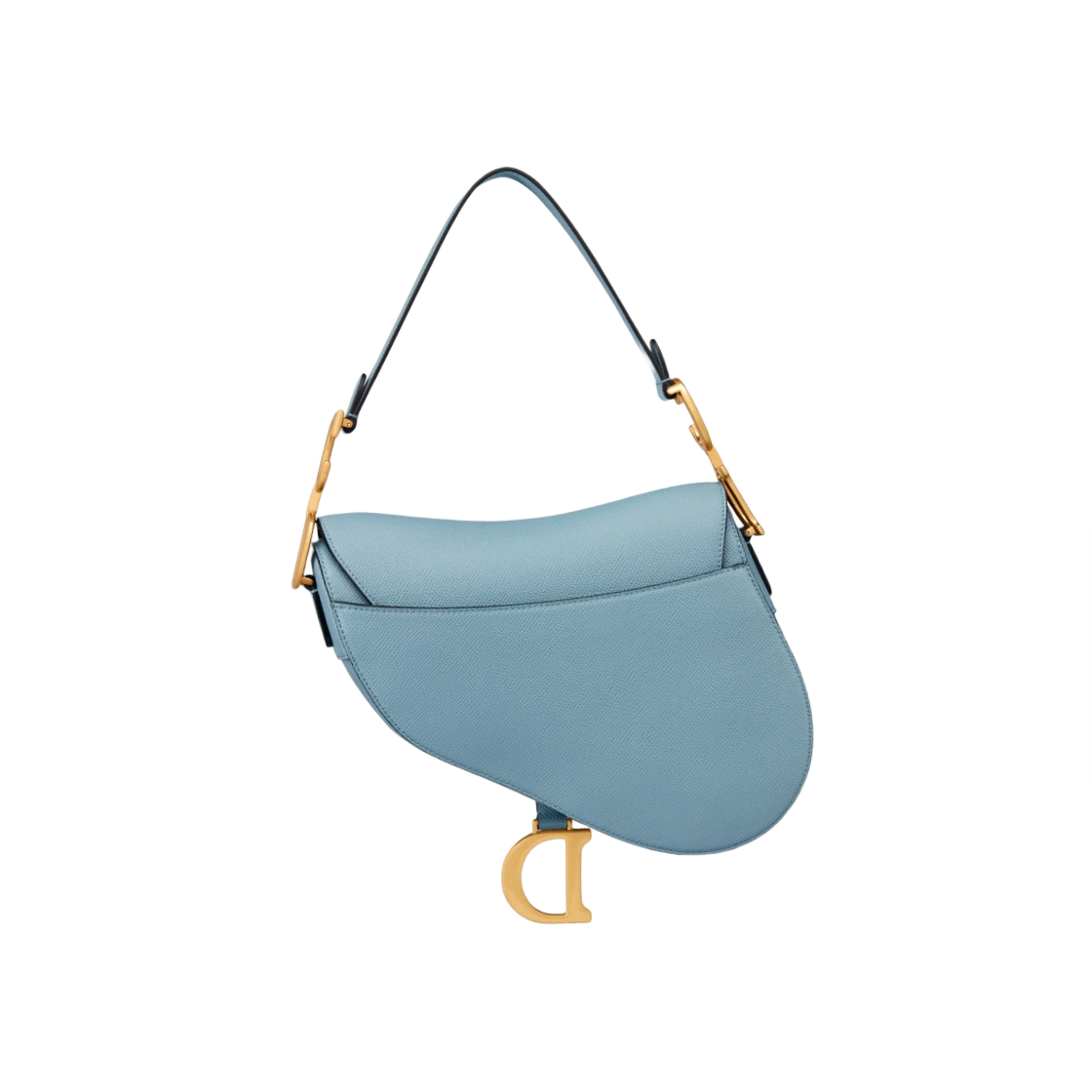 디올 새들백 그레인드 카프스킨 호라이즌 블루(Dior Saddle Bag Grained Calfskin Horizon Blue) - 3
