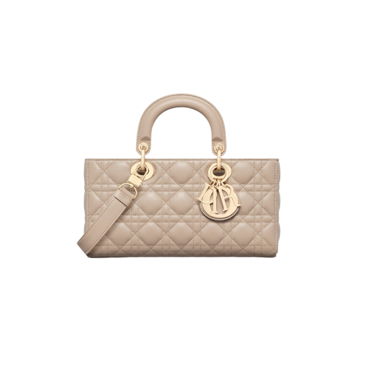 Dior Medium Lady D-Joy Bag Powder Beige