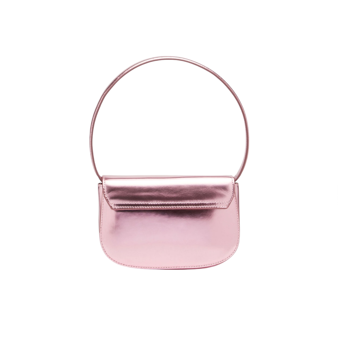 디젤 1DR 숄더백 인 미러드 레더 핑크(Diesel 1DR Shoulder Bag in Mirrored Leather Pink) - 3
