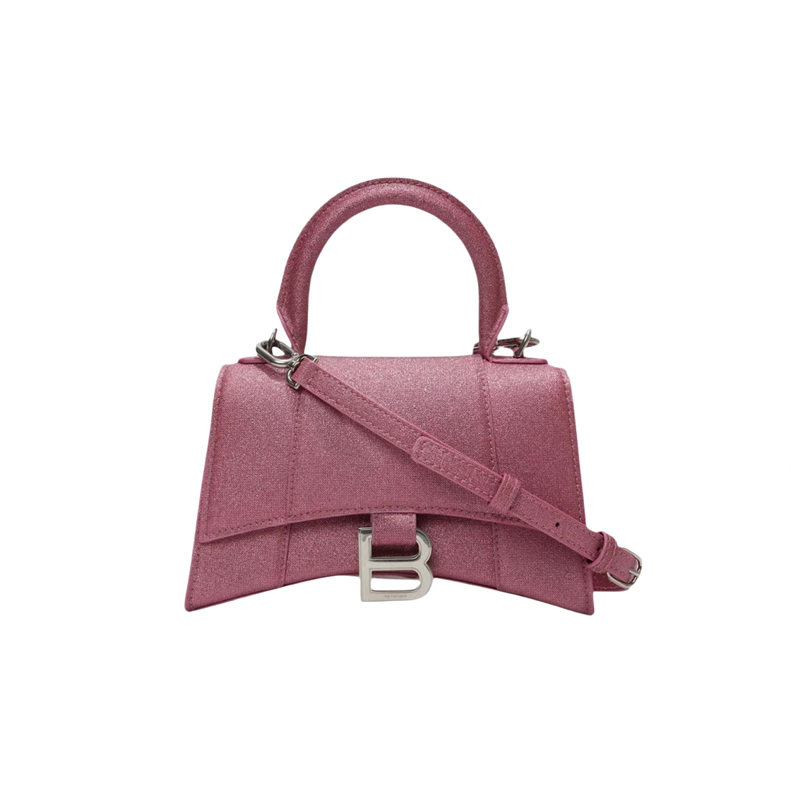 BALENCIAGA バレンシアガ アワーグラス XSトップハンドルバッグピンク 