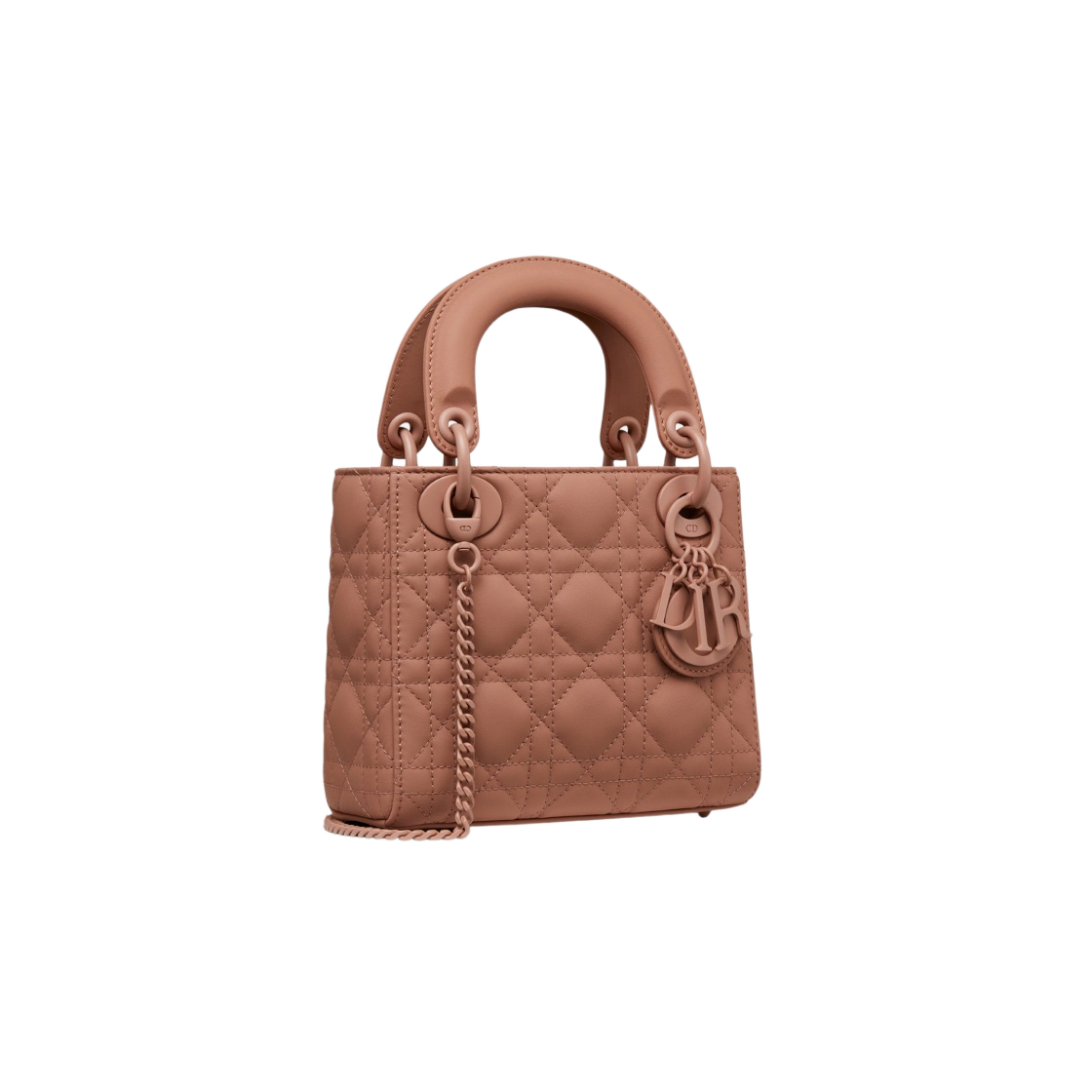 M0505ILOI-M50P Dior Mini Lady Bag Ultramatte Cannage Calfskin Blush - #2