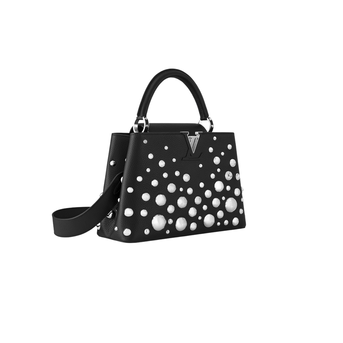 루이비통 x 야요이 쿠사마 카퓌신 MM 블랙(Louis Vuitton x YK Capucine MM Black) - 2