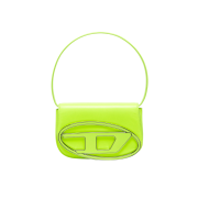 Diesel 1DR Shoulder Bag in Neon Leather Yellow Fluo