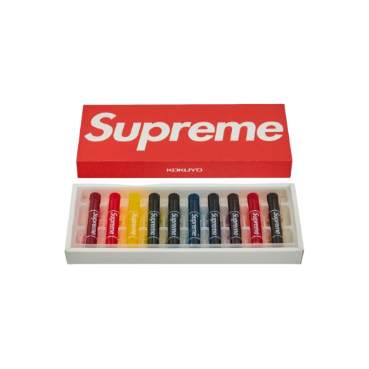 Supreme x Kokuyo Translucent Crayons Multicolor (Pack Of 10)