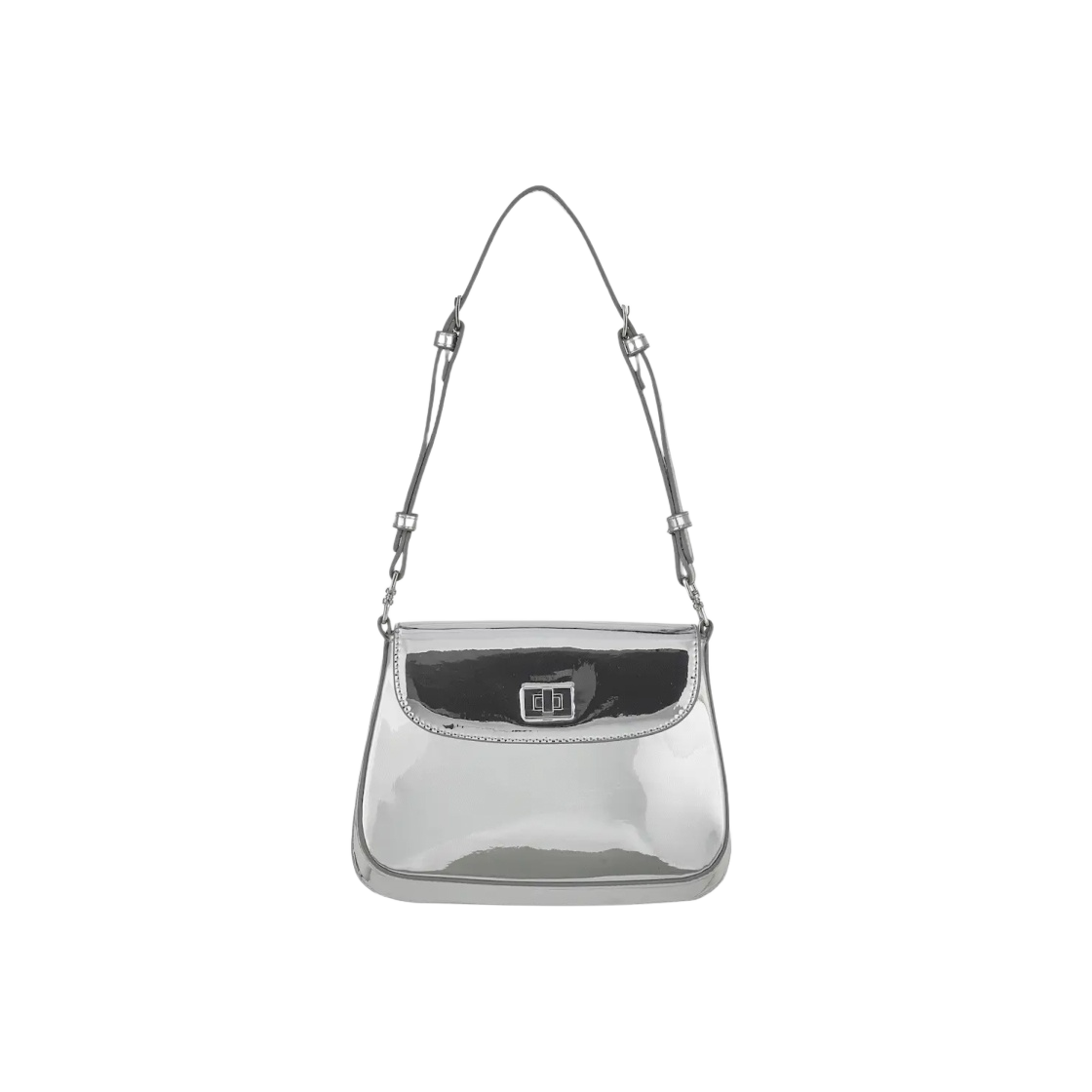 글리닛 밀라 백 메탈릭 실버(Glynit Mila Bag Metallic Silver)