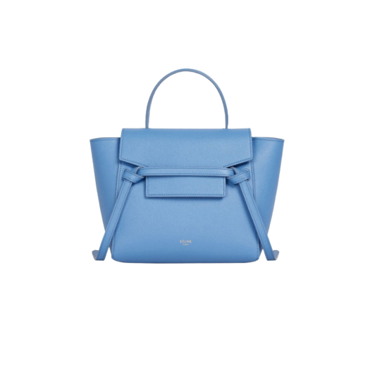 Celine Nano Belt Bag in Grained Calfskin Azure