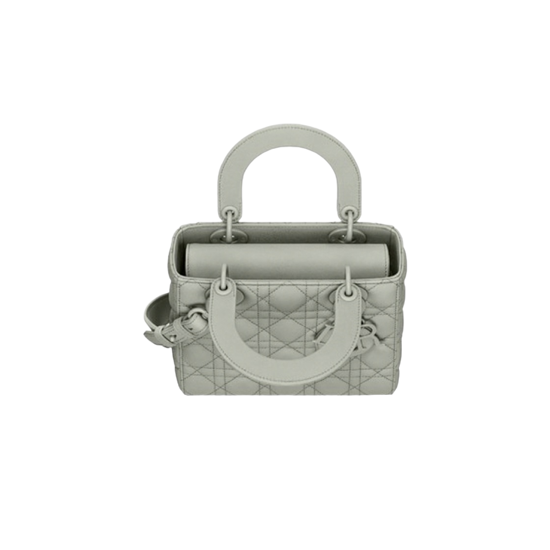 디올 스몰 레이디백 마이 ABC디올 울트라 매트 까나쥬 카프스킨 그레이(Dior Small Lady Bag My ABCDior Ultramatte Cannage Calfskin Gray) - 3