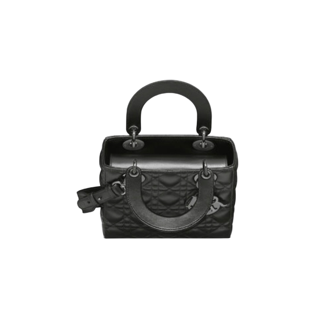 M0538BCAL-M900 Dior Small Lady Bag My ABCDior Cannage Lambskin Black - #3