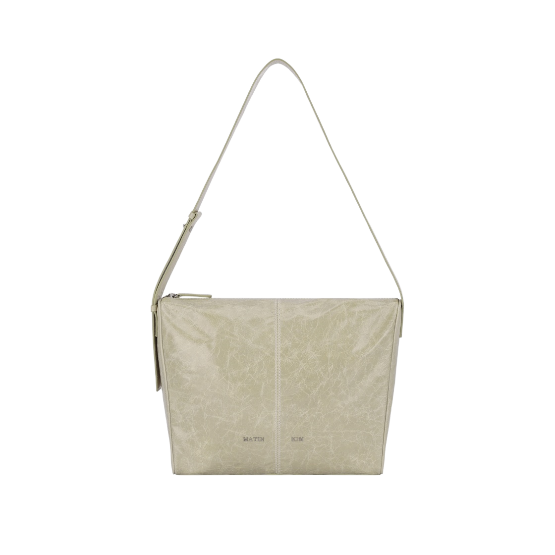 마뗑킴 빈티지 스퀘어 레더 빅 백 라이트 베이지(Matin Kim Vintage Square Leather Big Bag Light Beige) - 1