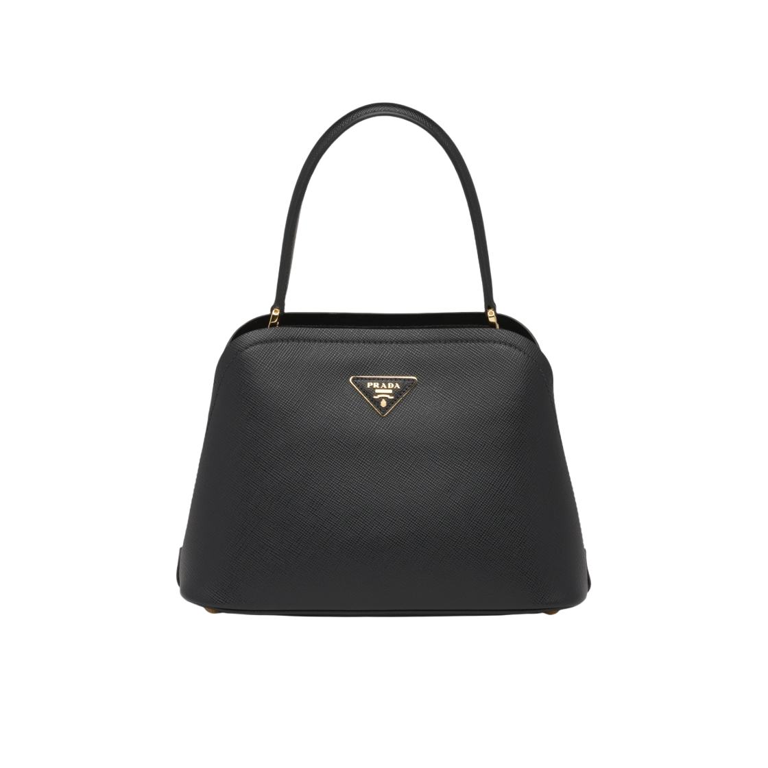 프라다 미디움 사피아노 레더 프라다 마티니 백 블랙(Prada Medium Saffiano Leather Prada Matinee Bag Black) - 1