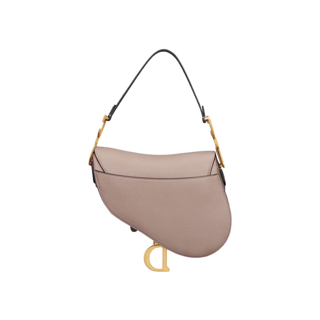 M0455CBAA-M30G Dior Saddle Bag with Strap Warm Taupe Grained Calfskin - #2