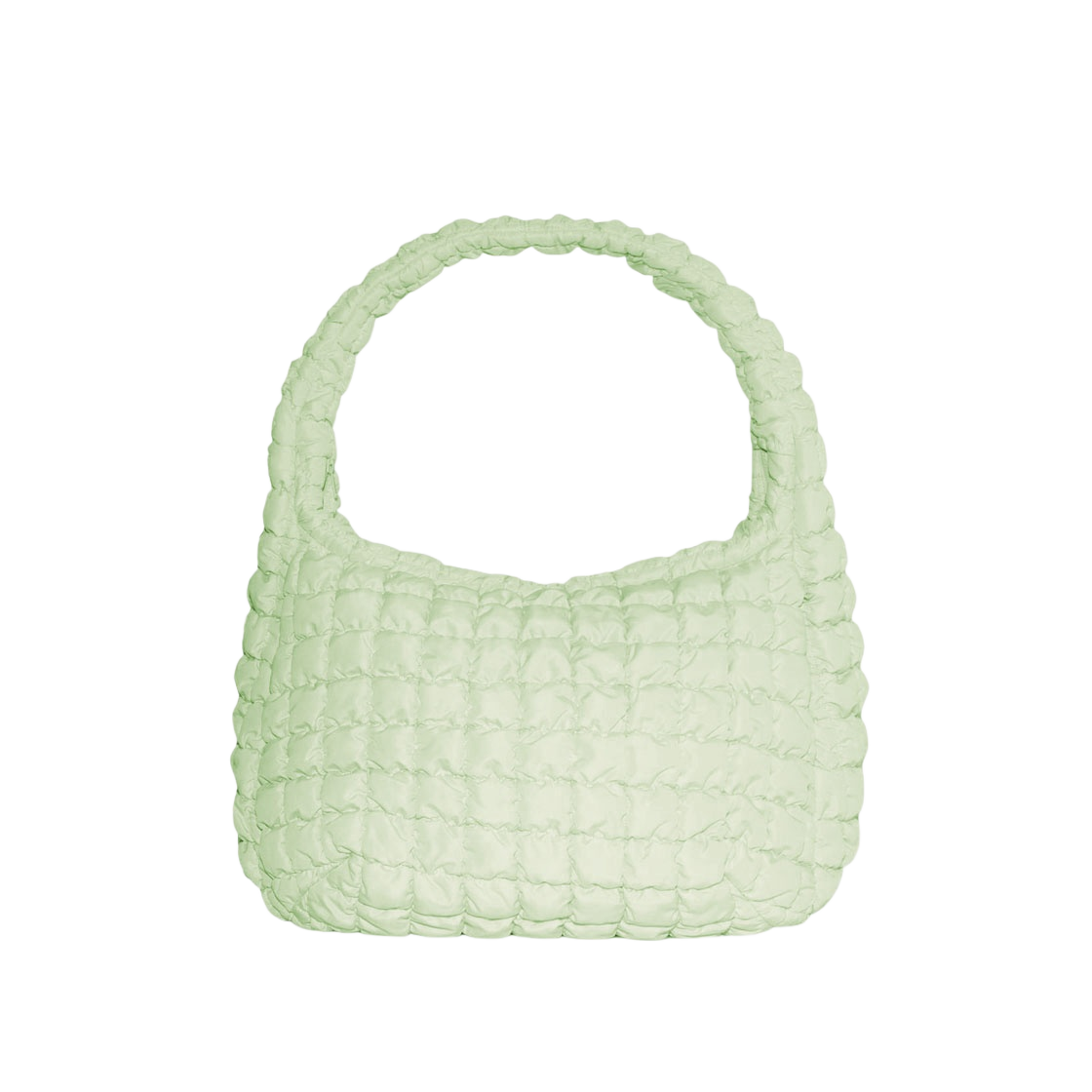 0916460022 COS Quilted Oversized Shoulder Bag Green - 대표 이미지 #1