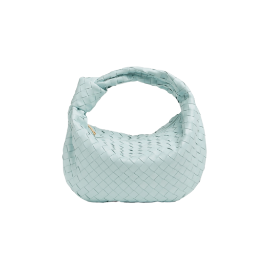 Bottega Veneta Leather Jodie Teal Washed
