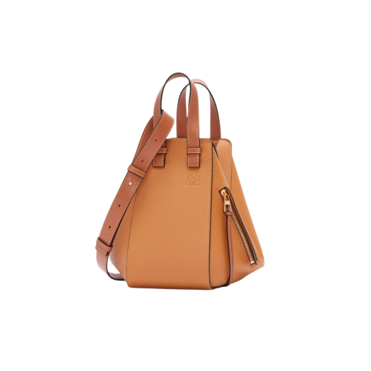 Loewe Small Hammock Bag in Soft Grained Calfskin Light Caramel