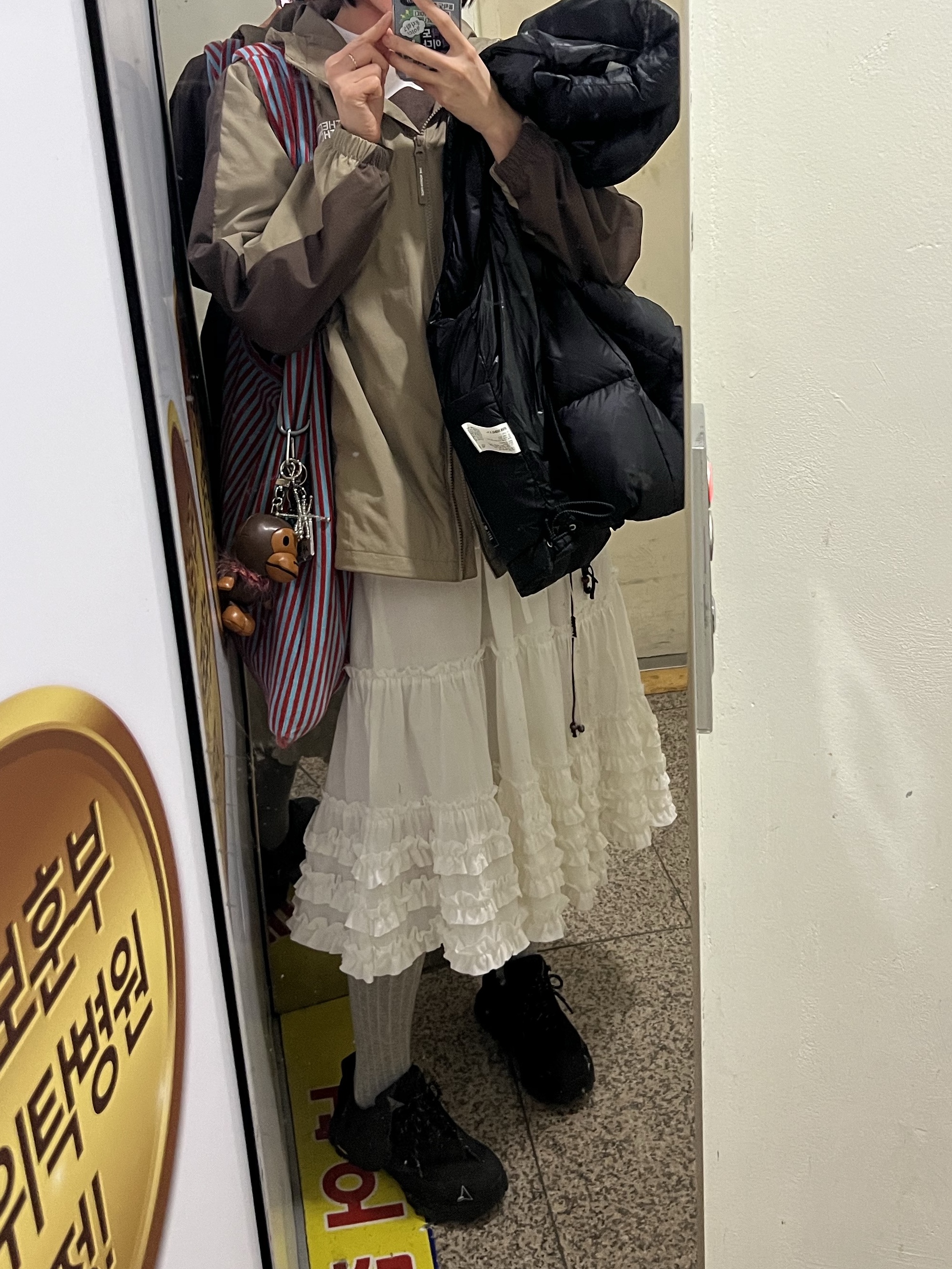 The North Face Bandon Jacket Beige Brown, Roa Hiking Katharina Black 착용 스타일