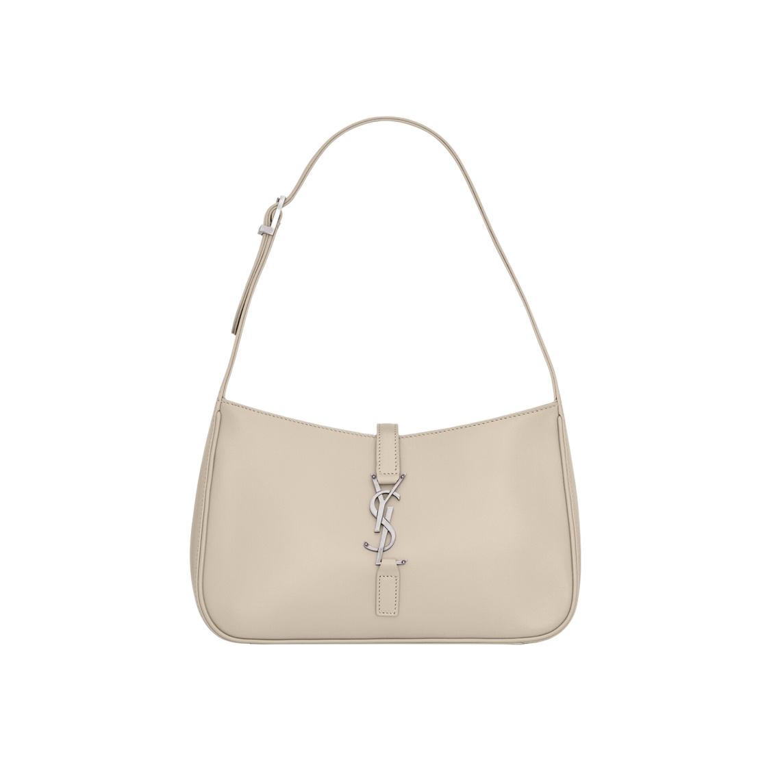 생로랑 샤이니 레더 르 5 아 7 호보백 블랑 빈티지(Saint Laurent Le 5 A 7 Hobo Bag in Shiny Leather Blanc Vintage) - 1