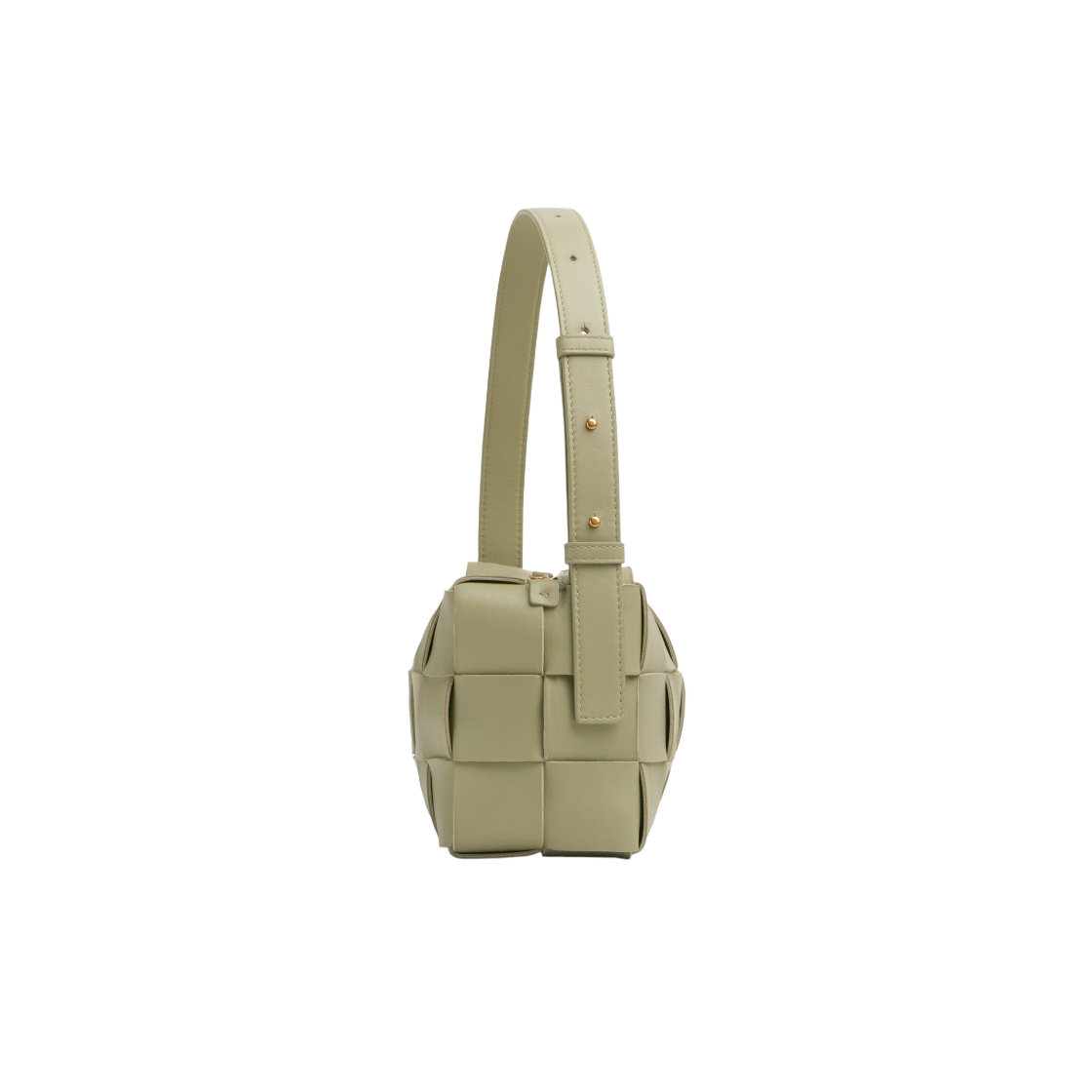 709360VMAY12916 Bottega Veneta Brick Cassette Shoulder Bag Travertine - #2