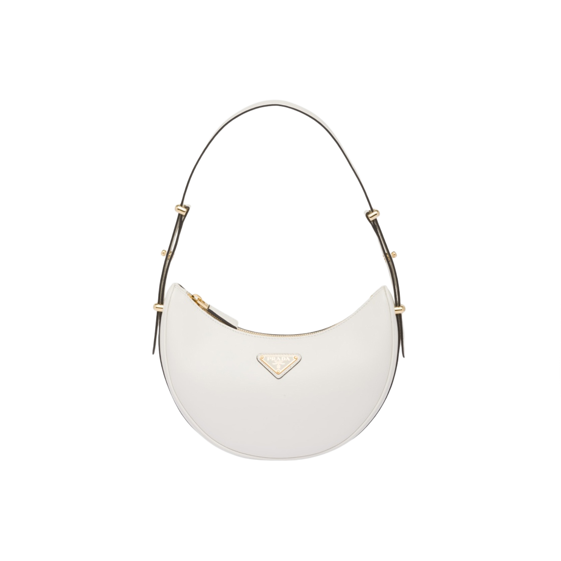 프라다 아르케 레더 숄더백 화이트