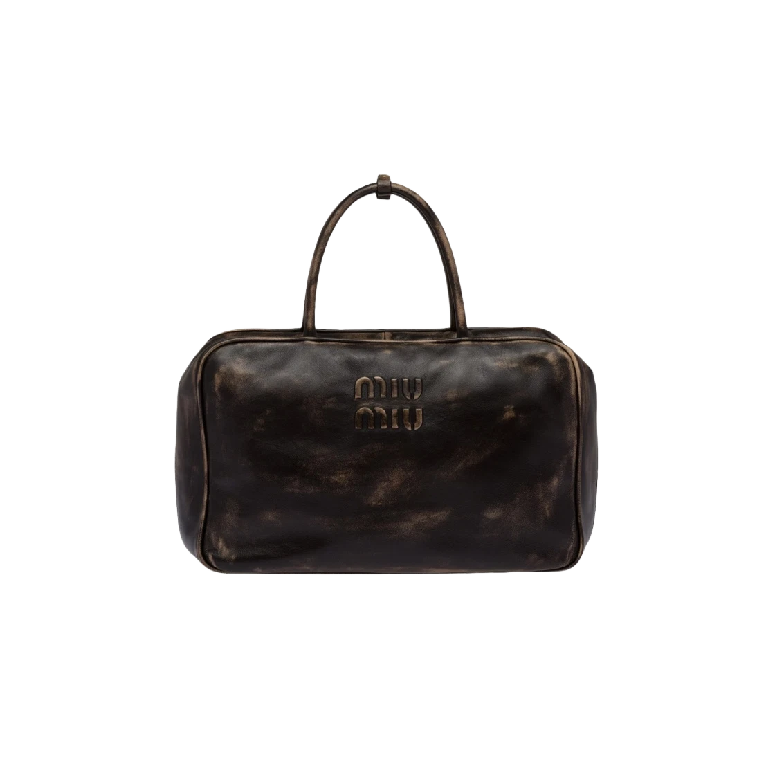 미우 미우 나파 레더 탑 핸들백 샌드 커피 | Miu Miu | KREAM Miu Miu Nappa Leather Top Handle Bag Sand Coffee
